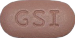 GSIと書かれた褐色の錠剤