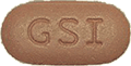 ビクタルビ錠, 茶色の錠剤, GSIと刻印