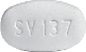 ドウベイト錠, 薄灰色の錠剤, SV137と刻印