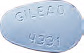 GILEAD 4331と書かれた青色の錠剤