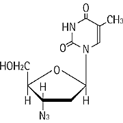 図：ジドブジンの構造式