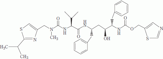 リトナビル（Ritonavir）の構造式